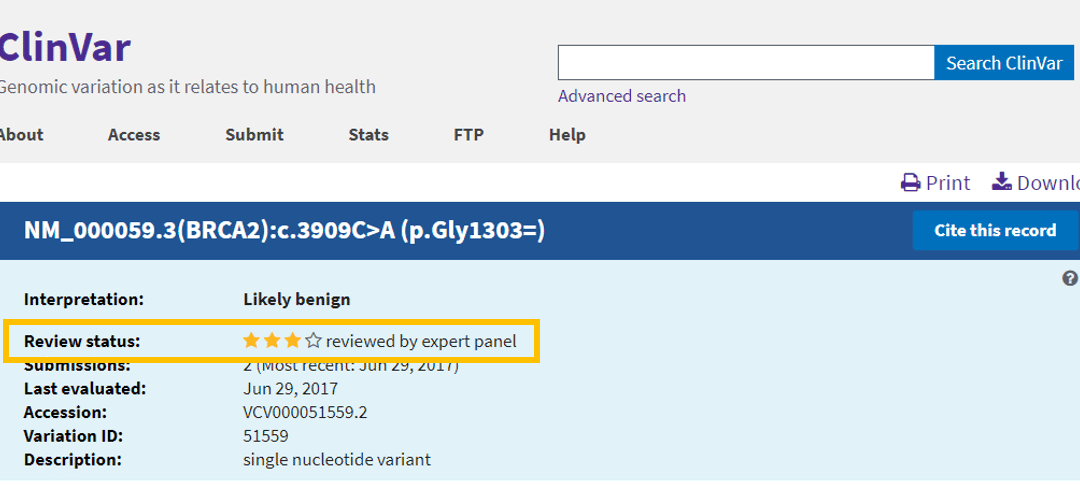 With More Than a Million Records, ClinVar Value Grows as Variant Classification Resource